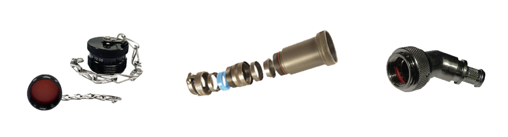 Amphenol PCD Backshells and Dust Caps for circular connectors 