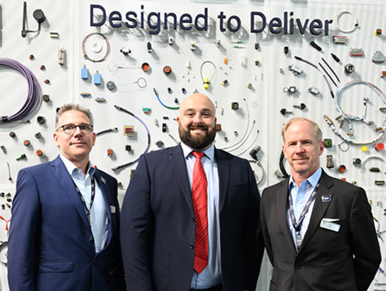 L to R: Björn Anders, Managing Director-EMEA, FDH Aero; Ray Venables, Head of Sourcing, Gardner Aerospace; and Ian Walsh, CEO, FDH Aero