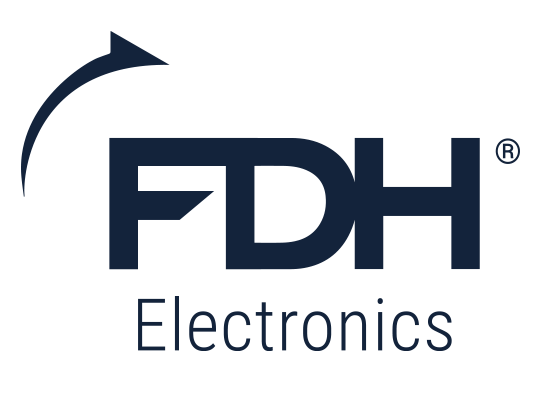 FDH Electronics Division logo in Navy