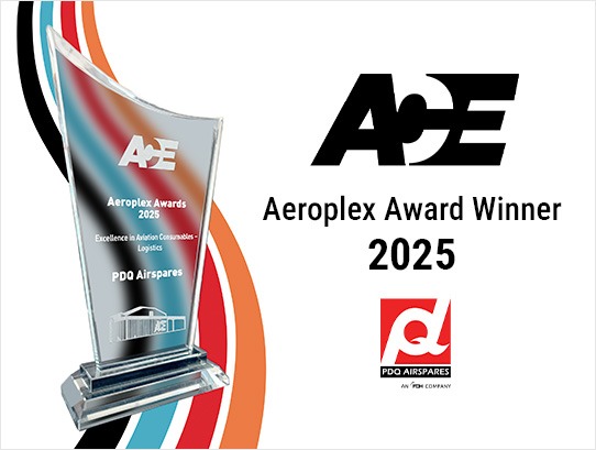 PDQ Awarded by Aeroplex for Excellence in Aviation Consumables