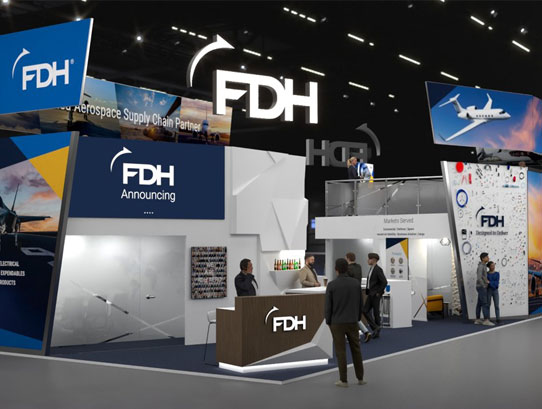 FDH Aero's booth at Farnborough Airshow 2026
