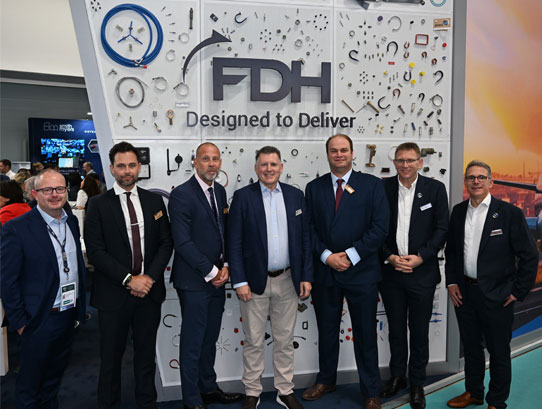 Group photo of GKN team and FDH Aero team