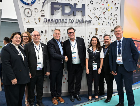 FDH Electronics and Lynxeo team at Farnborough Air Show
